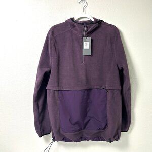 Motion Expedition Zip Hoodie Size L Purple 1/4 Zip Fleece Pullover Outerwear NWT